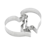 Linke Herz+Rechte Herz Liebe Puzzle Keksform, Herzform
