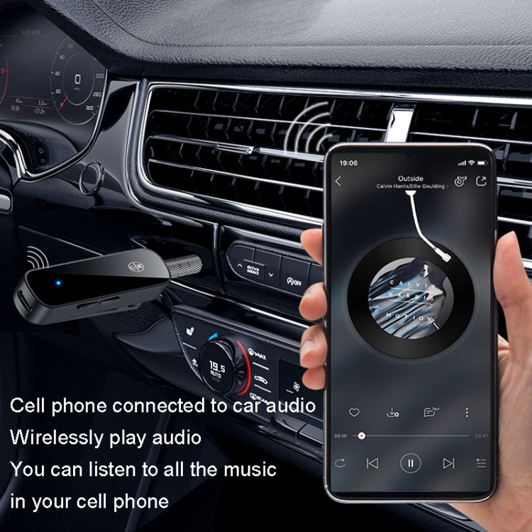 Y2 HiFi Bluetooth 5.3 Audio Empfänger Lavalier 3,5mm Audio Anruf Konverter Unterstützt TF-Karten Wiedergabe, Y2