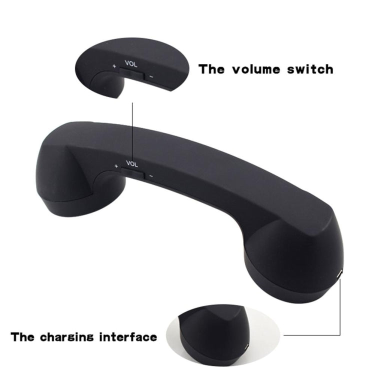 Bluetooth Kabelloses Retro Mikrofon Externes Handy-Handset, Bluetooth Schwarz, Bluetooth Weiß, Bluetooth Himmelblau, Bluetooth Gelb, Bluetooth Rot, Bluetooth Pink