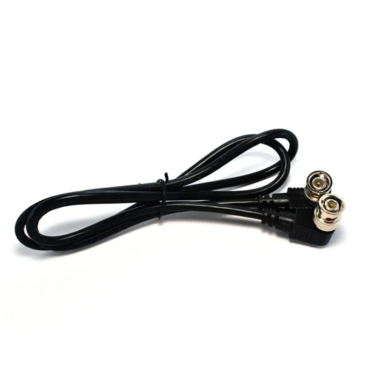 BNC-Winkelkabel (Stecker auf Stecker) für Audio und Video (Koaxialkabel), Längen: 0,5 m, 1 m, 1,5 m, 2 m, 3 m