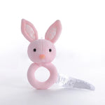Baby Hand Rattles Toys Hand Grip Stick Newborn Soothing Toys,Style:, Giraffe, Pink Rabbit, Little Grey Elephant, Koala, Piggy, Monkey, White Rabbit, Little Red Mouse, Little Flower Elephant, Little Banana, Sleep Bear Blue Rattles                       ...