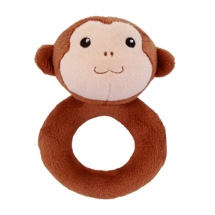 Baby Hand Rattles Toys Hand Grip Stick Newborn Soothing Toys,Style:, Giraffe, Pink Rabbit, Little Grey Elephant, Koala, Piggy, Monkey, White Rabbit, Little Red Mouse, Little Flower Elephant, Little Banana, Sleep Bear Blue Rattles                       ...