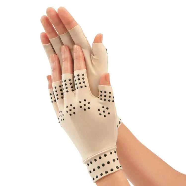 Halbfinger-Antirutsch-Druckhandschuhe, Gelenk-Trainingssporthandschuhe, Einheitsgröße