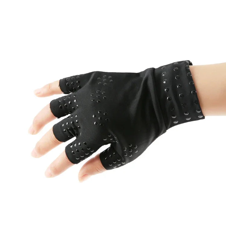 Halbfinger-Antirutsch-Druckhandschuhe, Gelenk-Trainingssporthandschuhe, Einheitsgröße