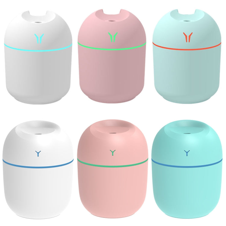 USB Mini Desktop Buntes Nachtlicht Auto Luftbefeuchter, Spez:, 250ml (Y-Weiß), 250ml (Y-Rosa), 250ml (Y-Blau), 220ml (Y2-Weiß), 220ml (Y2-Rosa), 220ml (Y2-Blau)