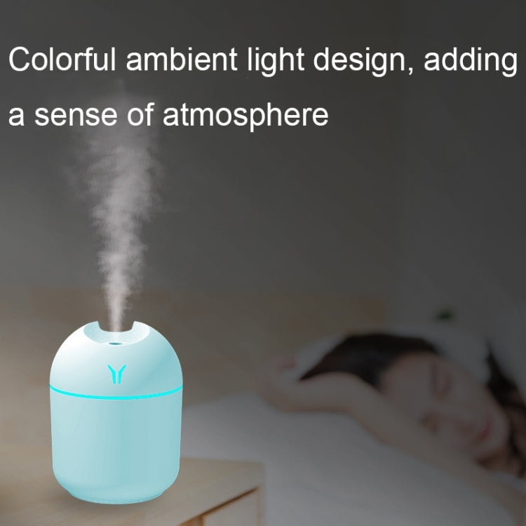 USB Mini Desktop Buntes Nachtlicht Auto Luftbefeuchter, Spez:, 250ml (Y-Weiß), 250ml (Y-Rosa), 250ml (Y-Blau), 220ml (Y2-Weiß), 220ml (Y2-Rosa), 220ml (Y2-Blau)