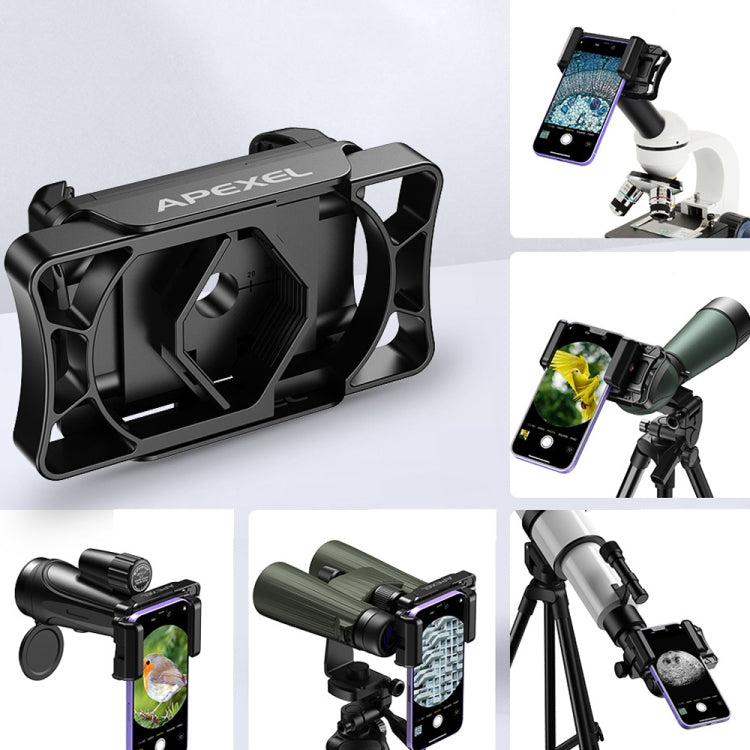 APEXEL APL-F002 Doppelmonokular Vogelbeobachtung Kamera Universal Okularanschluss Telefonzubehör, APL-F002