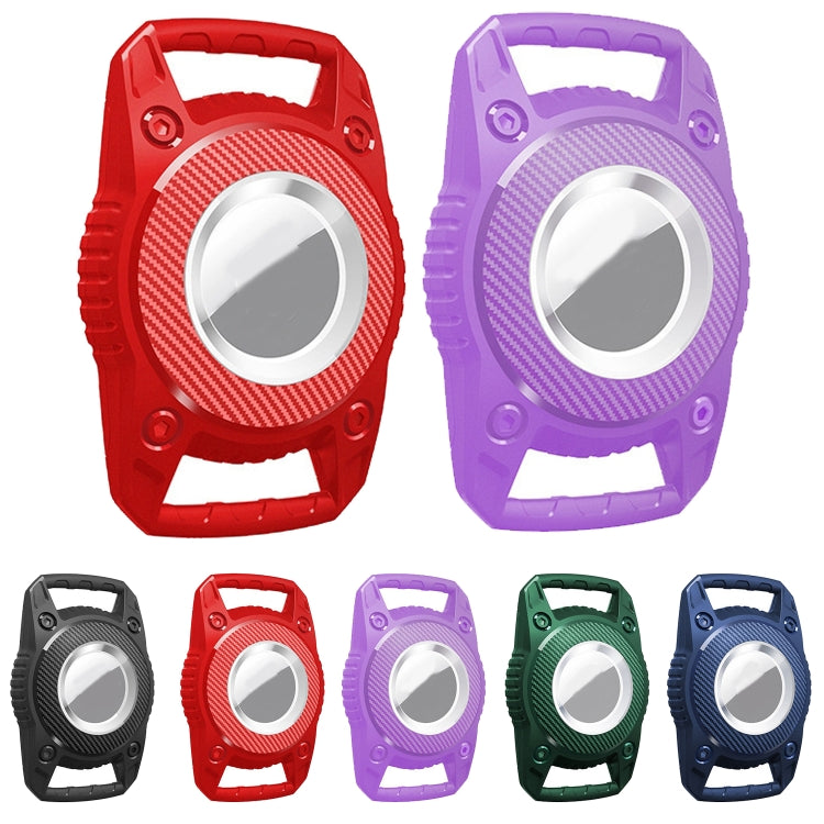 Für AirTag 2. Generation / AirTag 1. Generation Schutzhülle Dreifachschutz All-inclusive IPX7 Wasserdichte Locator-Hülle, Schwarz, Royalblau, Dunkelgrün, Lila, Rot