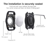 Für AirTag 2. Generation / AirTag 1. Generation Schutzhülle Dreifachschutz All-inclusive IPX7 Wasserdichte Locator-Hülle, Schwarz, Royalblau, Dunkelgrün, Lila, Rot