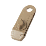 Zusätzlicher Zelt-Abspannpunkt mit Haifischklemmen, Outdoor-Camping-Vordach, winddichter Clip, 1 Stk. (Schlammfarbe), 1 Stk. (Dunkelgrün)