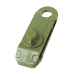 Zusätzlicher Zelt-Abspannpunkt mit Haifischklemmen, Outdoor-Camping-Vordach, winddichter Clip, 1 Stk. (Schlammfarbe), 1 Stk. (Dunkelgrün)