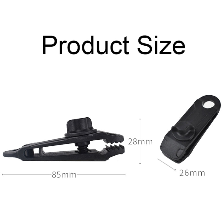 Zusätzlicher Zelt-Abspannpunkt mit Haifischklemmen, Outdoor-Camping-Vordach, winddichter Clip, 1 Stk. (Schlammfarbe), 1 Stk. (Dunkelgrün)