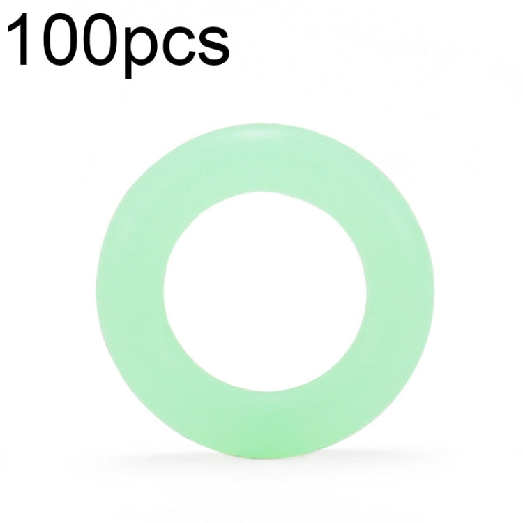 100pcs Outdoor Camping Nagel Leuchtkreis Multifunktionaler Silikon Reflektierender Warnring, Leuchtkreis