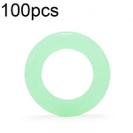 100pcs Outdoor Camping Nagel Leuchtkreis Multifunktionaler Silikon Reflektierender Warnring, Leuchtkreis