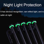100pcs Outdoor Camping Nagel Leuchtkreis Multifunktionaler Silikon Reflektierender Warnring, Leuchtkreis
