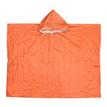 Fahrradfahren Verdickter Reflektierender Winddichter Multifunktionaler Regenmantel, 130 x 100 cm (Orange)