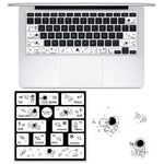 Für Macbook Air 5 Stück Laptop Tastatur PVC Aufkleber