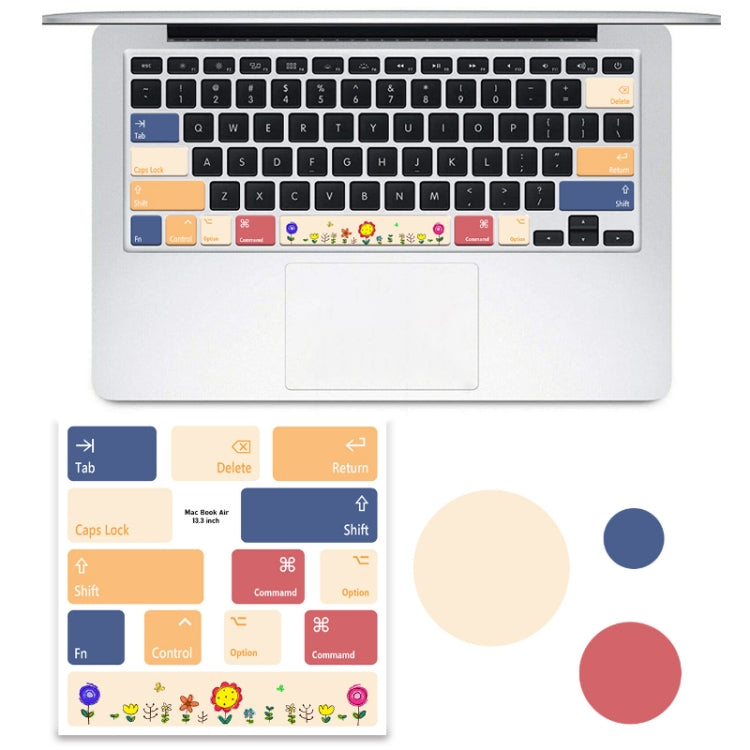 Für Macbook Air 5 Stück Laptop Tastatur PVC Aufkleber