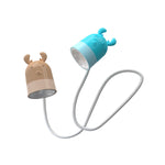 KD201 Tragbare Lampe zum Umhängen am Hals Leselampe LED Nachtlicht, Stil:, Bär (Blau+Braun), Bär (Orange+Grün), Reh (Orange+Grün), Reh (Blau+Braun), Hase (Pink+Lila), Hase (Grün+Gelb), Katze (Grün+Gelb), Katze (Pink+Lila)