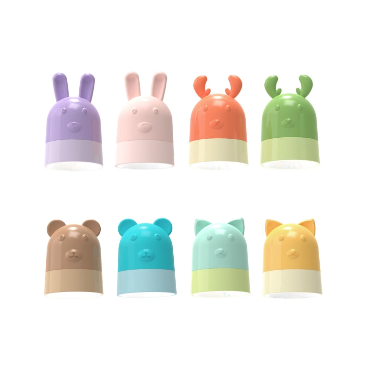 KD201 Tragbare Lampe zum Umhängen am Hals Leselampe LED Nachtlicht, Stil:, Bär (Blau+Braun), Bär (Orange+Grün), Reh (Orange+Grün), Reh (Blau+Braun), Hase (Pink+Lila), Hase (Grün+Gelb), Katze (Grün+Gelb), Katze (Pink+Lila)