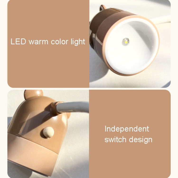 KD201 Tragbare Lampe zum Umhängen am Hals Leselampe LED Nachtlicht, Stil:, Bär (Blau+Braun), Bär (Orange+Grün), Reh (Orange+Grün), Reh (Blau+Braun), Hase (Pink+Lila), Hase (Grün+Gelb), Katze (Grün+Gelb), Katze (Pink+Lila)