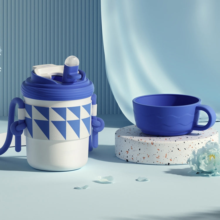 316 Edelstahl-Thermoskanne Dreifach-Strohhalm Direkte Trinkkaffeetasse, 300ml, 450ml