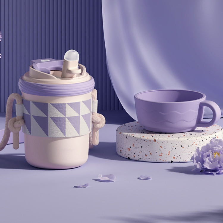316 Edelstahl-Thermoskanne Dreifach-Strohhalm Direkte Trinkkaffeetasse, 300ml, 450ml
