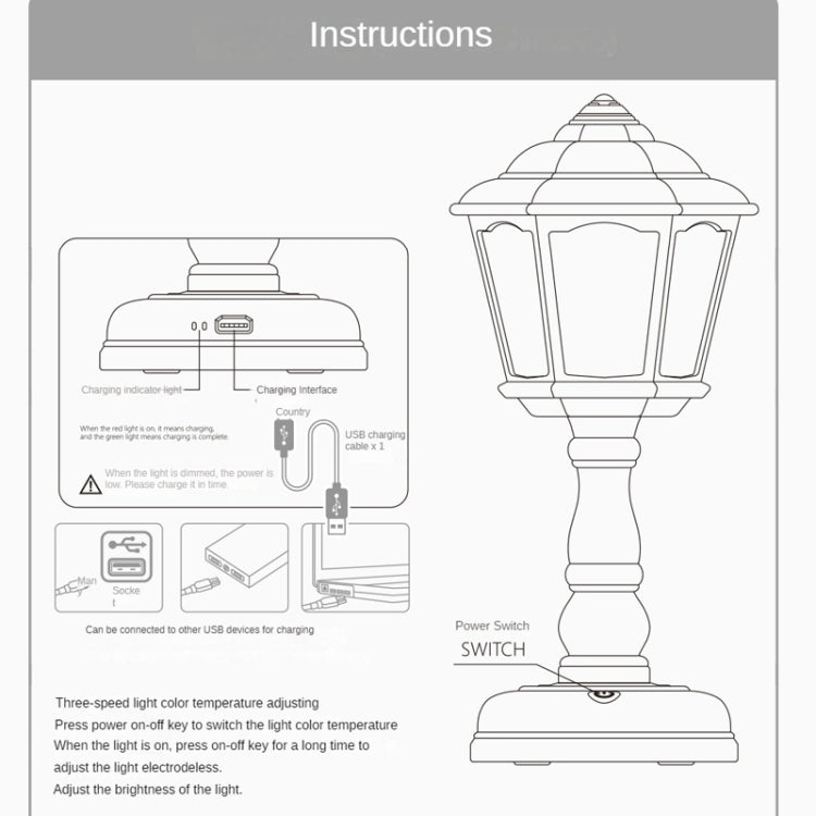 GIVELONG Retro Tischlampe USB-Ladung Kleine Nachtlampe, Stil:, 320-1 Rot, 320-2 Gelb, 320-3 Blau, 320-4 Grün, 320-5 Lila, 320-6 Weiß, 321-1 Rot, 321-2 Gelb, 321-3 Blau, 321-4 Grün, 321-5 Lila, 321-6 Weiß, 322-1 Rot, 322-2 Gelb, 322-3 B...