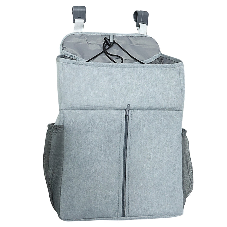 Baby-Bett-Organizer Neugeborenen-Babybett-Windelaufbewahrung Hängebeutel Nachttischregaltasche, Leinen Grau, Leinen Rosa