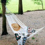 KLY829 Camping Indoor-Hängematte Outdoor-Schaukel, Stil: Klassisch Einzel Beige, Klassisch Einzel Grau, Klassisch Doppel Beige, Klassisch Doppel Grau, Einzelverstärkung Anti-Überschlag Beige, Doppelverstärkung Anti-Überschlag Beige