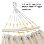 KLY829 Camping Indoor-Hängematte Outdoor-Schaukel, Stil: Klassisch Einzel Beige, Klassisch Einzel Grau, Klassisch Doppel Beige, Klassisch Doppel Grau, Einzelverstärkung Anti-Überschlag Beige, Doppelverstärkung Anti-Überschlag Beige
