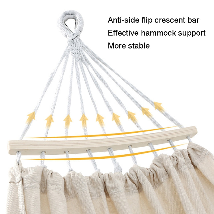 KLY829 Camping Indoor-Hängematte Outdoor-Schaukel, Stil: Klassisch Einzel Beige, Klassisch Einzel Grau, Klassisch Doppel Beige, Klassisch Doppel Grau, Einzelverstärkung Anti-Überschlag Beige, Doppelverstärkung Anti-Überschlag Beige