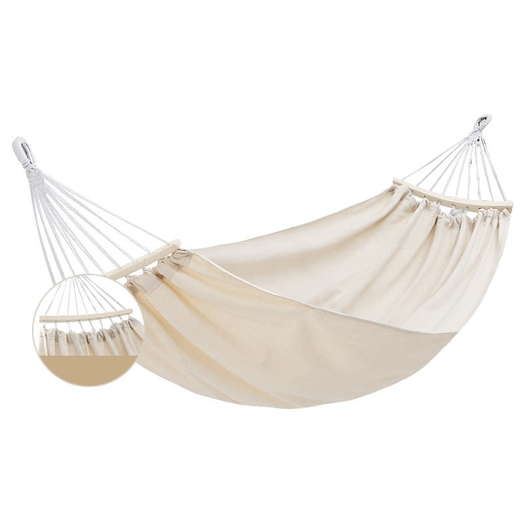 KLY829 Camping Indoor-Hängematte Outdoor-Schaukel, Stil: Klassisch Einzel Beige, Klassisch Einzel Grau, Klassisch Doppel Beige, Klassisch Doppel Grau, Einzelverstärkung Anti-Überschlag Beige, Doppelverstärkung Anti-Überschlag Beige