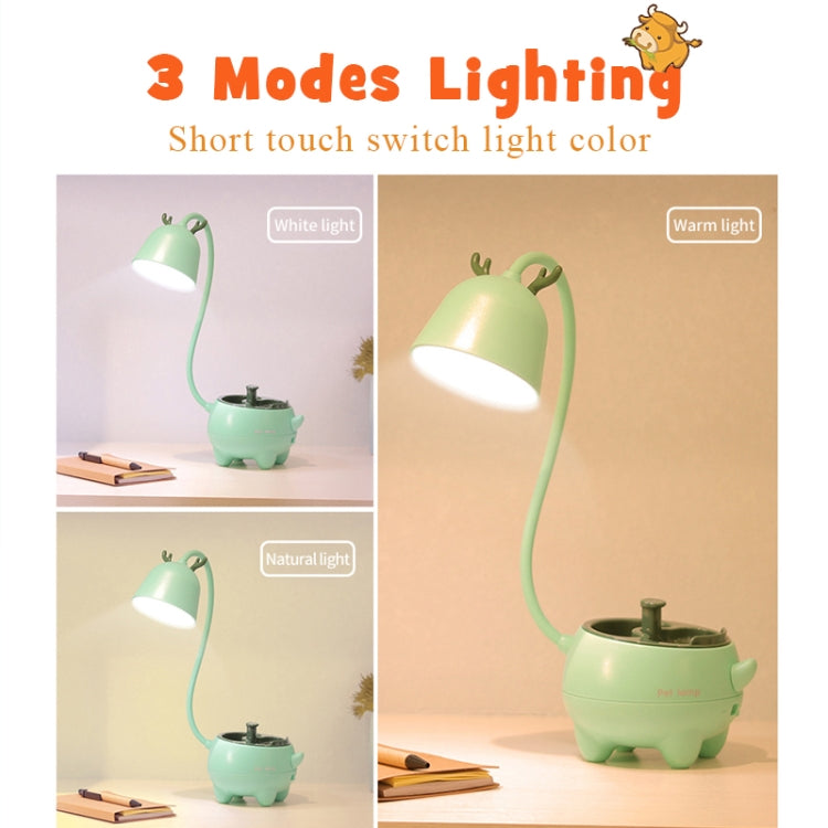 GIVELONG Intelligente Induktions-Touch-Drei-Stufen Metropolis USB-Lade Haustierlampe, Haustierlampe Reh, Haustierlampe Kalb, Haustierlampe Bär, Haustierlampe Hase