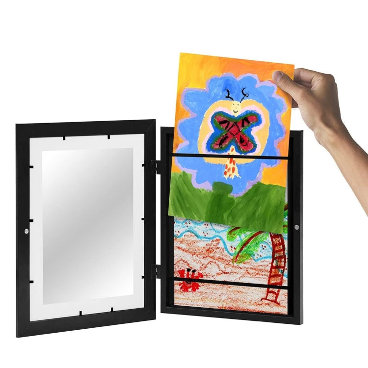 Bilderrahmen Kinder Magnetisch Frontöffnung für Poster, Fotos, Zeichnungen, Gemälde, Holz, Kunststoff
