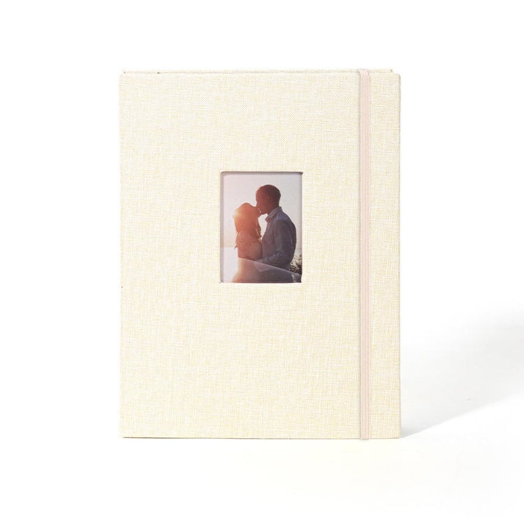 3-Zoll-Fotoalbum aus Baumwolle und Leinen mit 208 Taschen für Fotokarten, Khaki, Lila, Grau, Pink, Blau