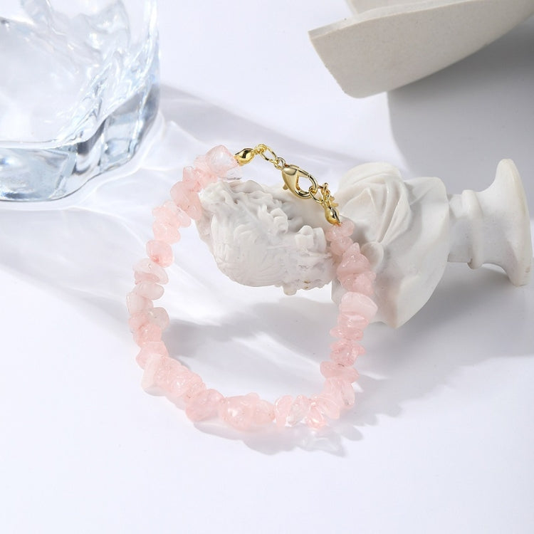 Damen Boho Natürliche Kieselstein Perlen Armband Fußkettchen