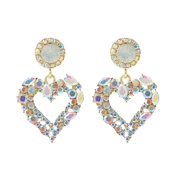 Liebe Silber Nadel Ohrringe Einfache Ohrringe, E2109-12 Lila Diamant, E2109-13 Weißer Diamant, E2112-9 Gold Asymmetrische Liebe, E2112-10 Weiß K Asymmetrische Liebe