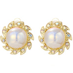 Barock Ohrringe Perlen Ohrclip Damen ohne Ohrloch, 1202 Lang Gold, 1201 Lang Silber, 0402 Kurz Gold, 0401 Kurz Silber, E2109-7 Halb Rund, E2109-8 Halb Ellipse, E2109-10 Blatt Modell, E2109-14 Kleine Perle, E2208-7 Farbige Perlen ziehen