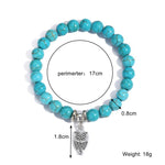 Women Beaded Bracelet Turquoise Ethnic Style Charm Jewelry, S2208-2 Owl, S2208-3 Butterfly, S2208-4 Sea Star, S2208-5 Life Tree, S2203-12 Cross, S2203-13 Turquoise Pendant, S2212-1 Eyes, S2303-1, S2303-2 Turtles, S2303-3 Cross, S2303-4 Compass, S2203-11