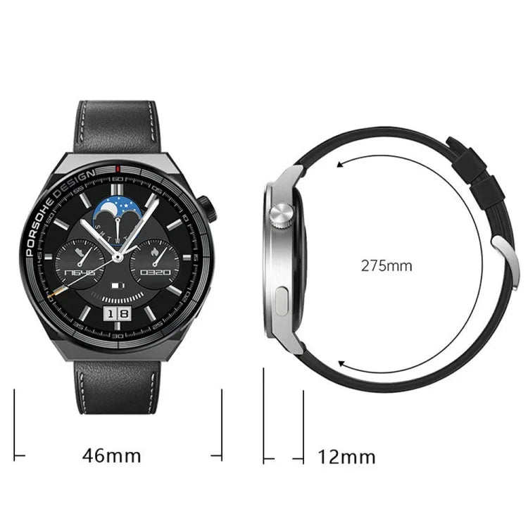 ST5 MAX 1,45 Zoll Smartwatch mit Aufnahmefunktion, wasserdicht, Sportfunktion, Sprachausgabe und Anruffunktion