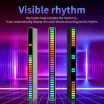 RGB Soundgesteuerte Rhythmus-Reaktionslichter Musik-LED-Pickup-Lichter, Ladefunktion, Plug-in