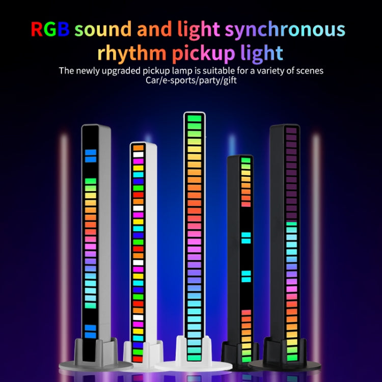 RGB Soundgesteuerte Rhythmus-Reaktionslichter Musik-LED-Pickup-Lichter, Ladefunktion, Plug-in