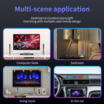 RGB Soundgesteuerte Rhythmus-Reaktionslichter Musik-LED-Pickup-Lichter, Ladefunktion, Plug-in