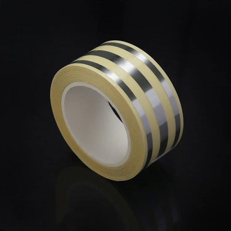 2,5cm x 5m Goldene Fliesenritzenband Wasserdichtes PVC-Selbstklebeband, Gold, Silber, Laser