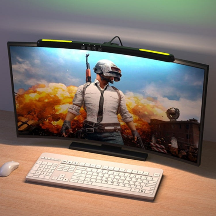 Laptop Gebogene Bildschirm Hängelampe Computer Schreibtischlampe, Gebogen Ohne RGB-Hintergrundbeleuchtung, Gebogen Mit RGB-Hintergrundbeleuchtung