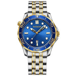 BINBOND B2820 Luminous 30m Waterproof Men Sports Quartz Watch, White Steel Black Surface, White Steel White Surface, White Steel Blue Surface, Inter-gold Black Surface, Inter-gold Blue Surface, Black Steel Black Surface White                           ...