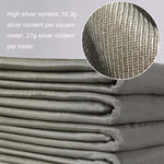 ZDY-1 Gestricktes Sterlingsilberfaser-Silberionen-Weichgewebe, strahlungsabweisend, antibakteriell, dehnbar, Maskengewebe, Größe: 1 Quadratmeter
