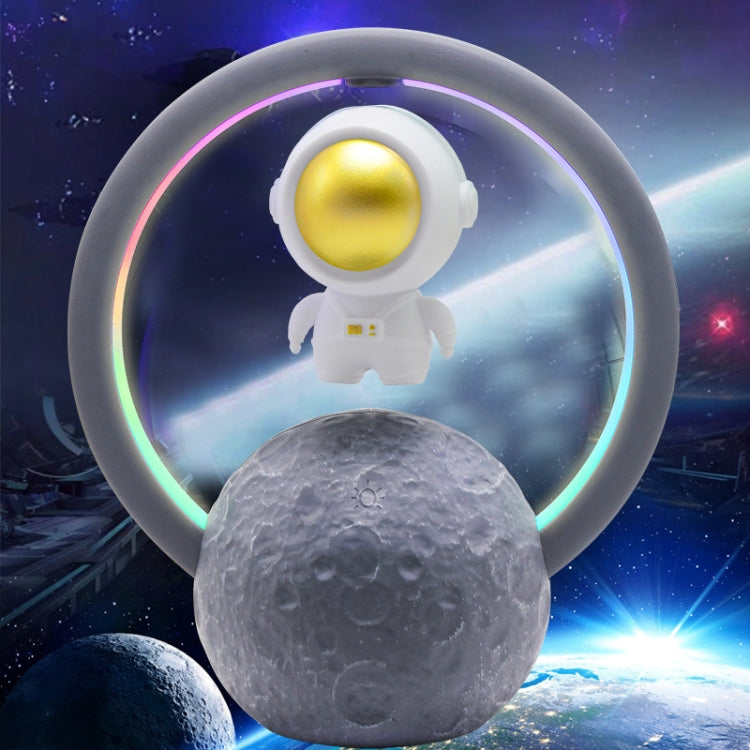 Y-598 Schwebender Astronaut Bluetooth Lautsprecher RGB-Licht Subwoofer Ornament,Spezifikation:, 598A Golden, 598A Silber, 598B Golden, 598B Silber, 598A Golden+Geschenktüte, 598A Silber+Geschenktüte, 598B Golden+Geschenktüte, 598B Silber+Geschenktüte