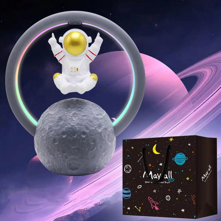 Y-598 Schwebender Astronaut Bluetooth Lautsprecher RGB-Licht Subwoofer Ornament,Spezifikation:, 598A Golden, 598A Silber, 598B Golden, 598B Silber, 598A Golden+Geschenktüte, 598A Silber+Geschenktüte, 598B Golden+Geschenktüte, 598B Silber+Geschenktüte